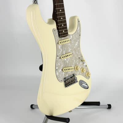 2023 Fender American Mod Shop Stratocaster Solid Rosewood Neck – Olympic White image 7