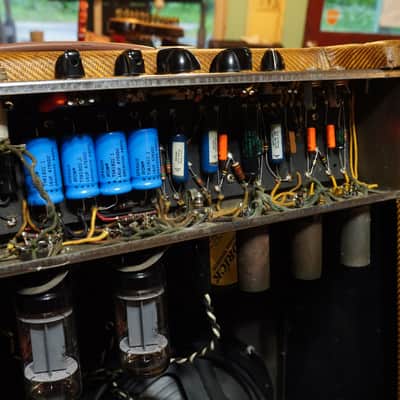1957 Fender Bassman 5E6 40w 4x10" Tube Amp Combo (VIDEO! Bill Carruth Work, Ready to Go) image 16