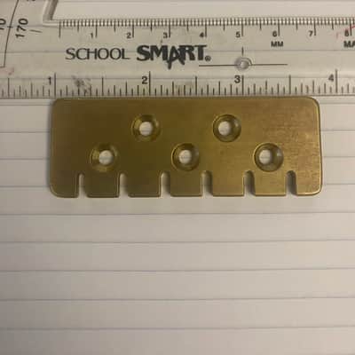 Jerry Garcia Alligator Strat Brass Tailpiece & Wood Block image 8