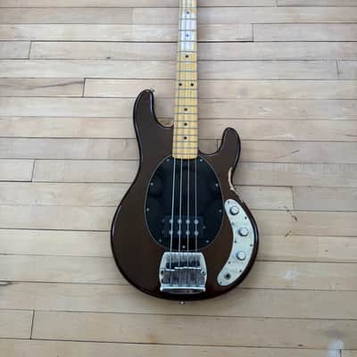 1977 Musicman Stingray Bass Guitar Mocha image 2