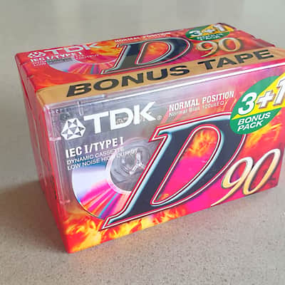 TDK D 90 Normal Position Type I Audio Cassette 4-Pack NEW OLD STOCK image 6
