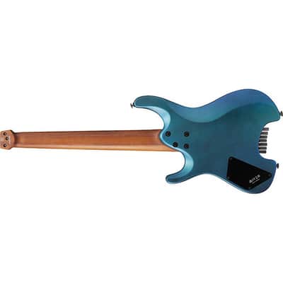 Ibanez Q547 7-string Headless HSS Guitar - Blue Chameleon Metallic Matte image 9