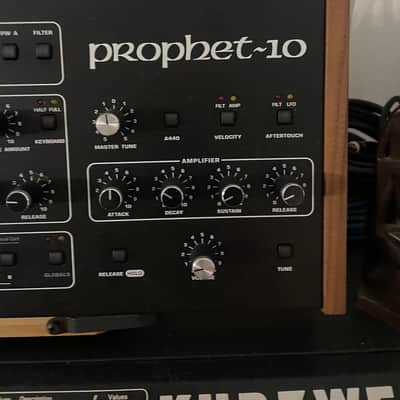 2025 Sequential Prophet-10 Desktop 10-Voice Polyphonic Synthesizer 2021 - Present - Black with Wood Sides image 2