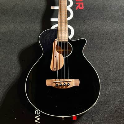Mint Ibanez AEGB24E Acoustic-Electric Bass Guitar - Black High Gloss image 1