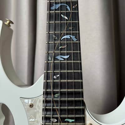 First Year! Ibanez JEM7V-WH Steve Vai Signature with Ebony Fretboard 1993 White image 4