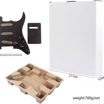 Prewired Loaded Pickguard,Electric Guitar Pickguard with SSS Guitar Pickup Set, for 3-ply Stratocaster Pick Guard Loaded High Output Alnico V Single Coil Humbucker Replacement Parts image 7