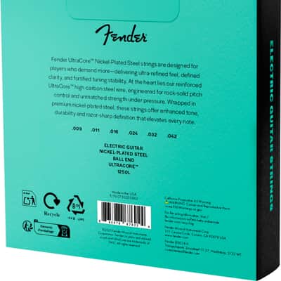 Fender Ultracore NPS 3-Pack Regular 1250 Electric Guitar Strings 9-42 image 3