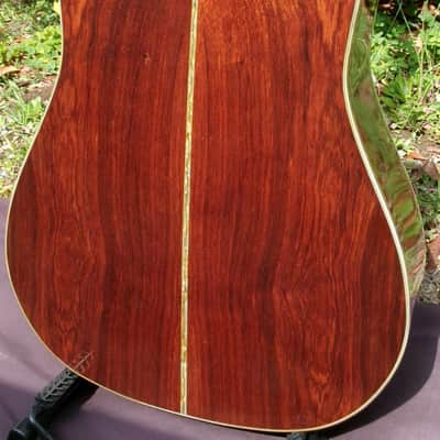 1976 Yairi YW-600 Dreadnought Guitar New Jacaranda + Vintage Hard Case image 7