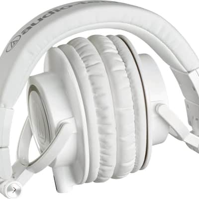 Audio-Technica ATH-M50xWH White Closed Back Monitor Headphones w/ Extension Cable image 2
