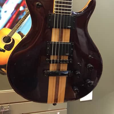 Vintage 1980's Japanese Anea Powerformer Series Electric Guitar Walnut Finish image 3