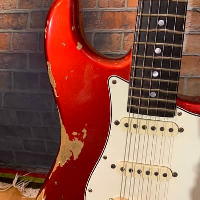 Fender Stratocaster Custom Shop Relic Body 1969 Candy Apple Red True Temperament Neck image 6