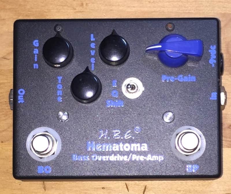 HomeBrew Electronics Hematoma Bass Overdrive 2010s - Black image 1