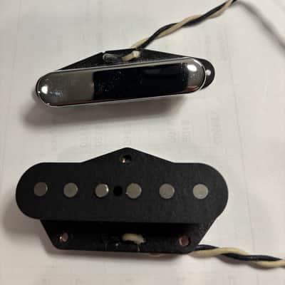 Lindy Fralin Fralin Vintage Hot Tele Set of 2 Pickups - Neck 2% overwind, Bridge 5% overwind 2025 - Neck - Chrome, Bridge - Black image 2
