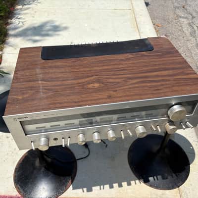 Vintage 1970s ONKYO Model TX-4500 MKII Stereo Receiver Made in Japan Silver Face Wood Grain image 7
