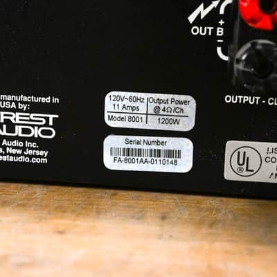 Immagine Crest Audio 8001 2-Channel Power Amplifier CG014RB - 11