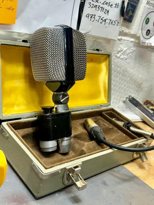 Refurbished AKG D20 1960s - SUPER CLEAN sounds amazing! Includes case and AKG Pigtail cable with new genuine Neutrik jack & original case - All Original! image 1