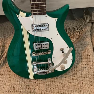 BRAND  new never played 2007 - 2008 Gretsch G5135 Electromatic G. Love Signature Corvette Phili-Green with Competition Stripe 2020 - image 14