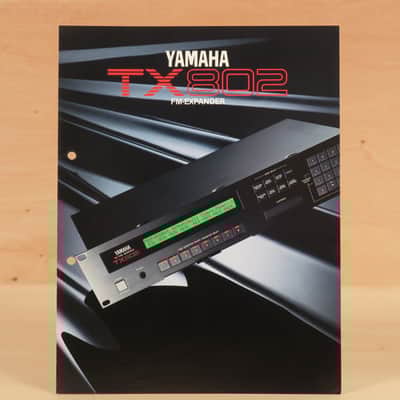 Yamaha TX802 FM Tone Generator original brochure in German