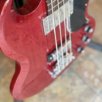 Gibson 2025 Standard SG 4 String Electric Bass Guitar W Case Heritage Cherry image 4
