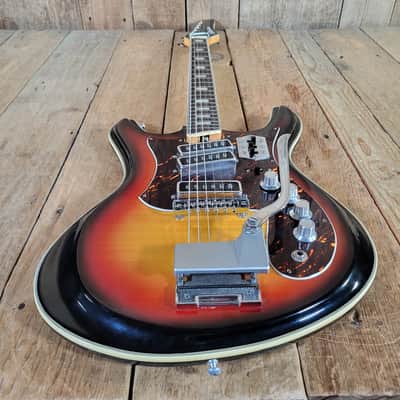 Silvertone Model 1445 1960s MIJ w/ original case - Sunburst image 8