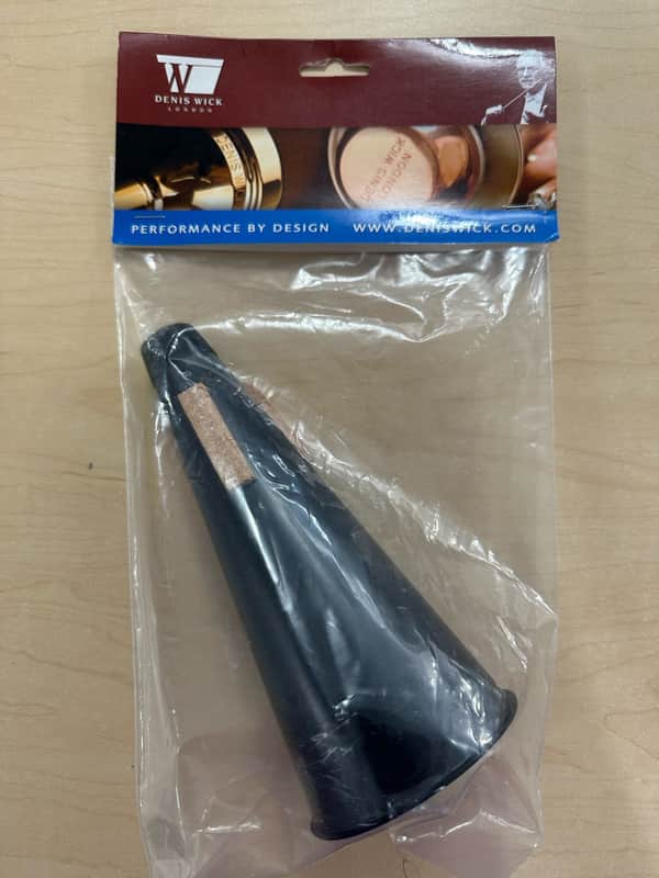 Denis Wick DW5571 Fiber Straight Trumpet Mute 2010s - Black image 1