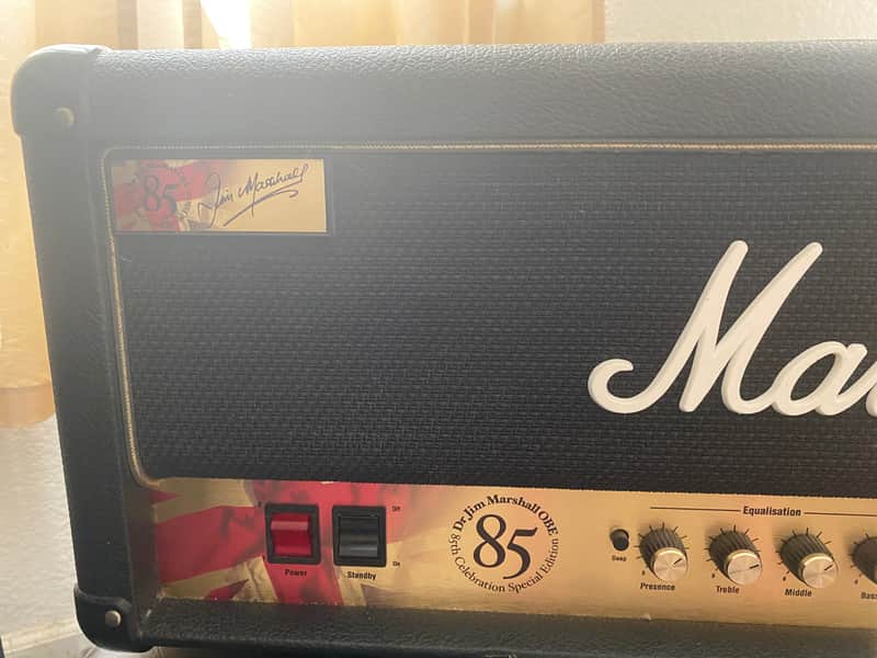 Marshall 1923-U Limited Edition 85th Anniversary 2-Channel 50-Watt Guitar Amp Head 2008 - Black image 1