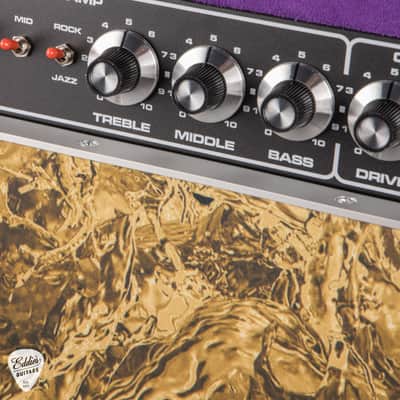 Amplified Nation Bombshell Overdrive 50w Head/1x12 Speaker Cab - Purple Suede & Liquid Gold Leaf #194 image 7