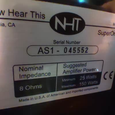NHT AS1 Bookshelf Speakers 1990s image 7