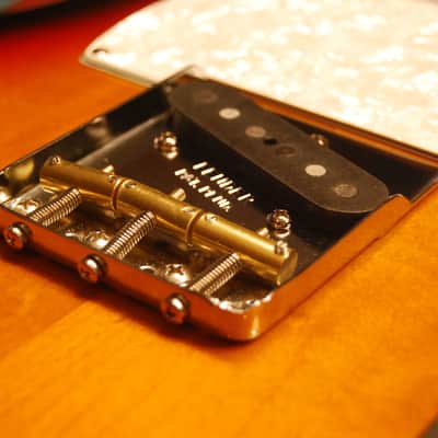 Fender Vintage Telecaster Bridge Plate w/ Hybrid Double Notches to fit an American Standard image 5