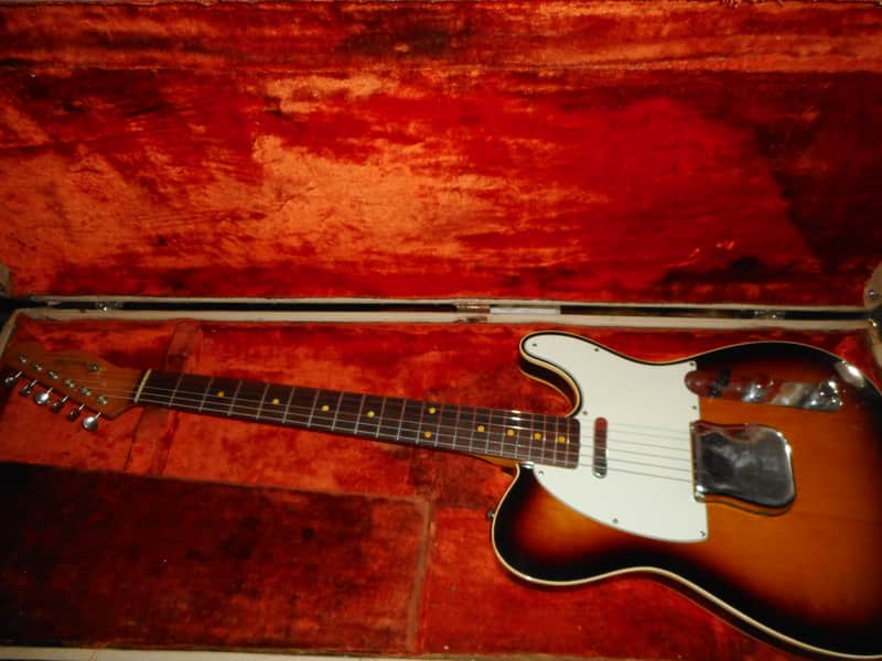 fender Custom Telecaster 1961  (rare)- Sunburst (refin), replaced neck, Super Rare Blonde Fender case!! image 1