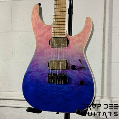 ESP E-II M-II HST QM Electric Guitar w/ Case - Indigo Purple Fade image 4