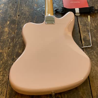 Fender Japan Limited Edition Traditional 60's Jaguar FSR Shell Pink w/ MH Unplayed w/ Softcase & Docs MIJ image 2