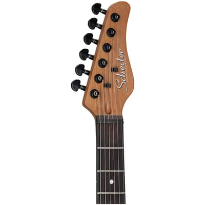 Schecter PT Standard Electric Guitar, Black Fade Burst Burl image 7