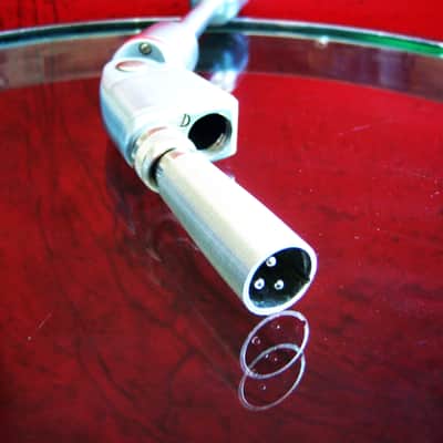Vintage 1950's Turner 95D / 95 dynamic microphone Satin Chrome High Z harp mic w Switchcraft XLR cable adapter Shure Ampex image 14