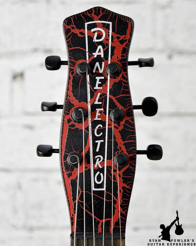 Danelectro 56 U2 Black and Red Crackle | Reverb