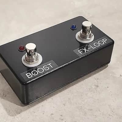 Custom 2-Button Red/Blue Footswitch (No Cable) - BOOST - FX-LOOP w/ LEDs for Marshall Origin PEDL-90016 image 2