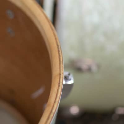 1950s 1960s Ludwig/WFL "Super Beat" White Marine Pearl Drum Kit image 22