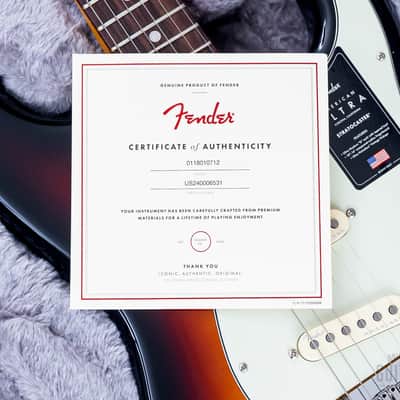 2024 Fender American Ultra Stratocaster Ultraburst, Near-Mint w/ Case, Hangtags image 17