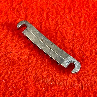Gibson Les Paul Standard tailpiece c 1970 - Chrome original vintage USA SG L6S image 2