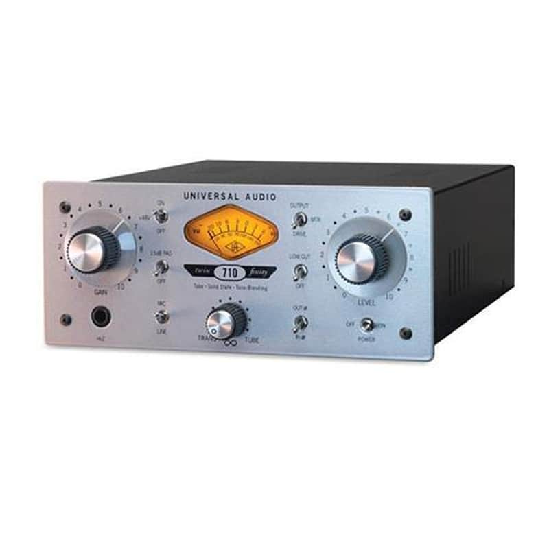 Universal Audio 710 Twin-Finity Single Channel Tone-Blending Mic Preamplifier and DI Box, 20Hz-100kHz Frequency Response, 600 Ohms Output Impedance image 1