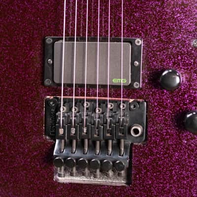 ESP LTD KH-602 Kirk Hammett Signature Electric Guitar - Purple Sparkle with Hardshell Case - Used image 10