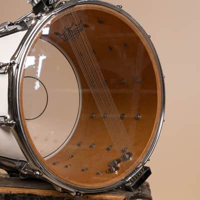 1980s Ludwig 12x14 White Cortex Challenger Series Parade Drum image 10