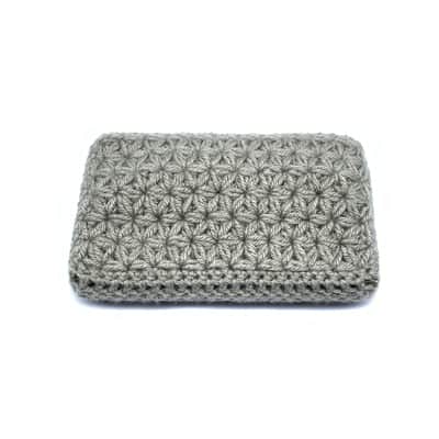 Jasmine stitch crochet dust cover for Korg Volca series modules - Light Gray image 2