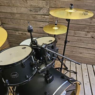 Drum Kit Mapex Storm Black, Complete With New Paiste Cymbals USED! RKSOM260626 image 6