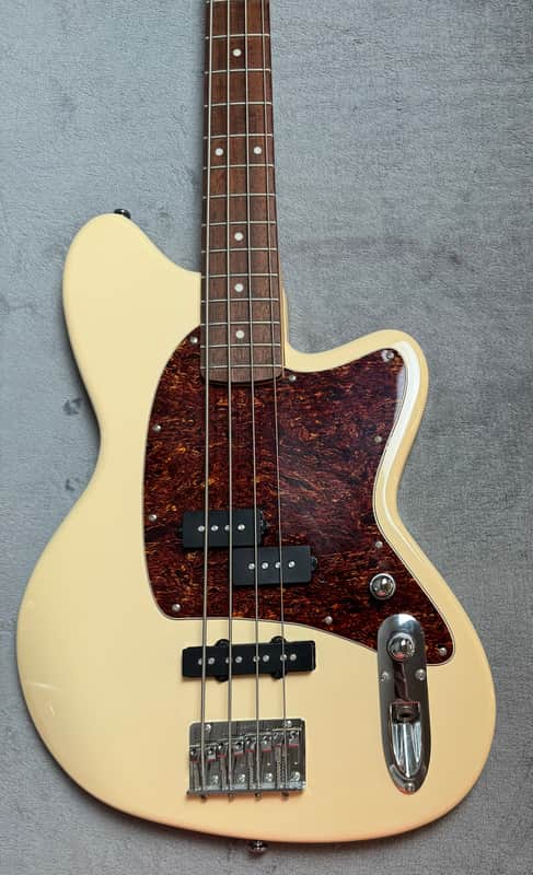 Ibanez TMB100 Talman Bass Ivory Short Scale Active PJ Bass Guitar Clean image 1