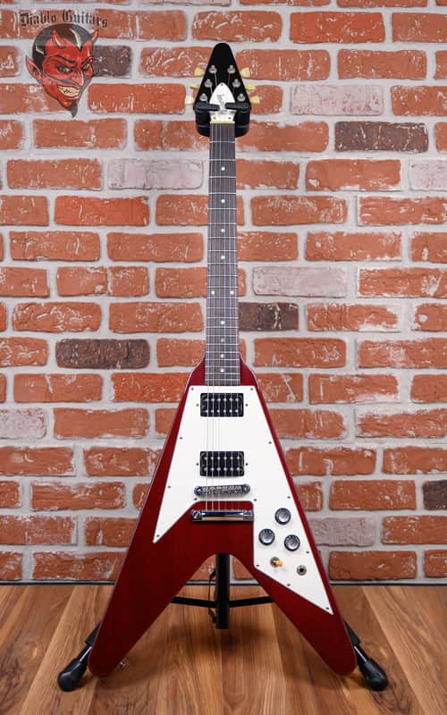 ギター Gibson Flying V 67 Reissue 1998 Gibson Flying V '67 Cherry 1998 w/OHSC | Reverb