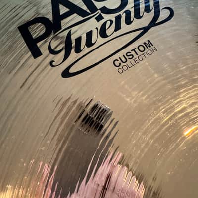 Paiste Twenty Custom 22" Full Ride Cymbal Rare 3218g Video! image 2