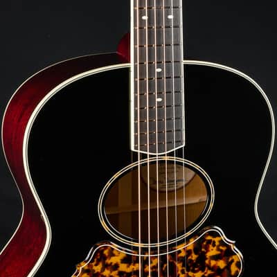 Bourgeois SJ Oval Hole Mahogany and Aged Tone Adirondack Spruce Black Top Custom NEW image 10
