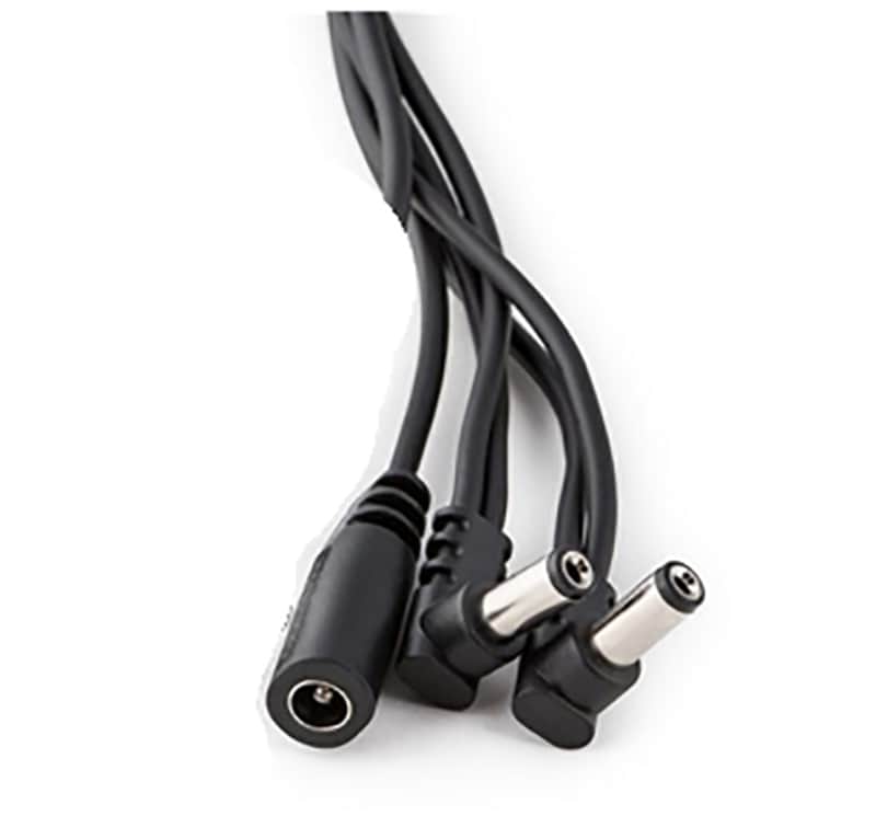 Rockboard RBO CAB Power DC2 a Flat Daisy Chain Pedal Board Cable Angled 2 Output image 1