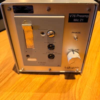 Telefunken V76/80 original vintage tube Micpreamp im Siemens Gehäuse Preamp V76 image 3